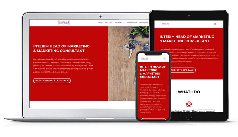 Totally Red Marketing Solutions - WordPress - Divi theme